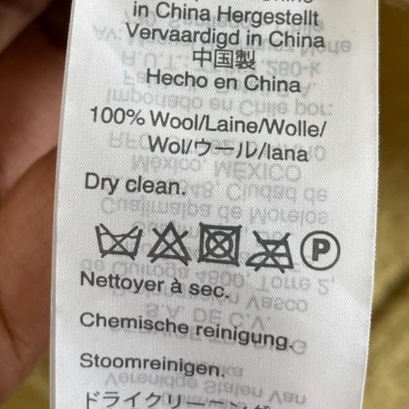 J Crew Boiled Wool Daphne Topcoat Chartreuse Split Pea 4P - Picture 6 of 6